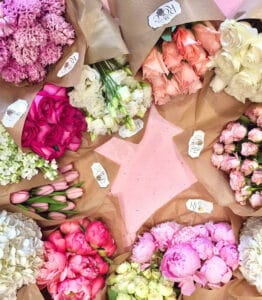 Monthly floral subscription bouquet