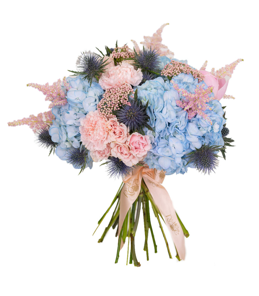 Blue and Pink Blossom - Image 1