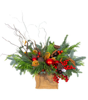 Christmas arrangement - Cozy Red