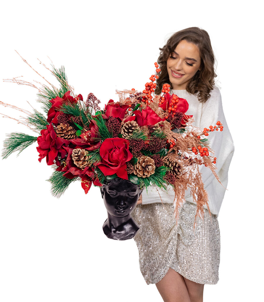 Winter Arrangement - Red Lady - Image 2