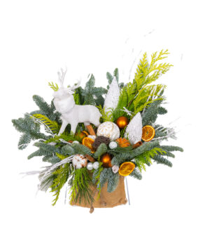 Christmas Decorative Arrangement - Cozy White
