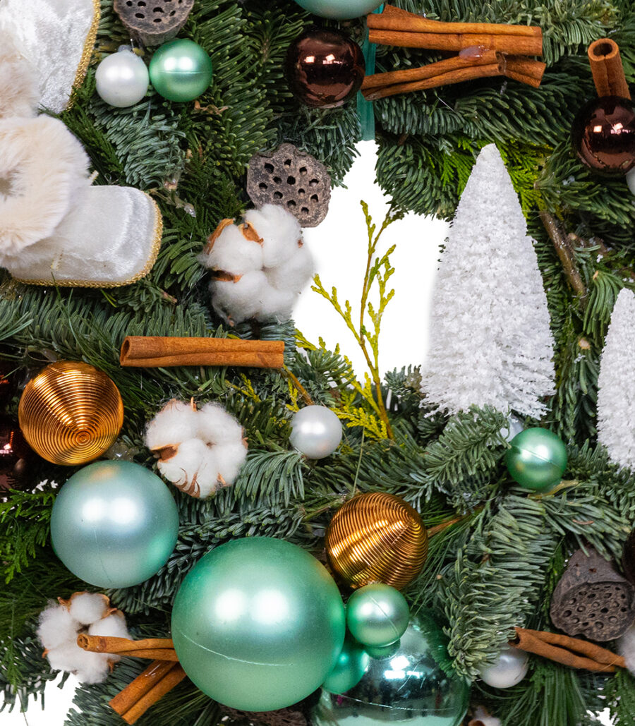 Brad and Pine wreath - Mint Blue - Image 2