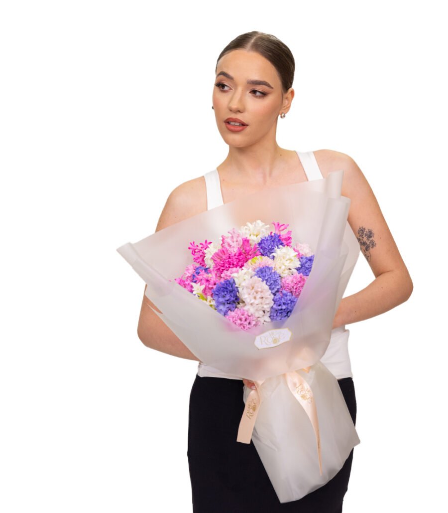 Bouquet of Colorful Hyacinths - Image 2