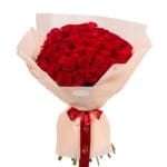 Porto bouquet of 50 red roses