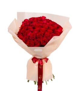 Porto bouquet of 50 red roses