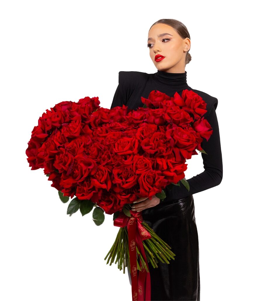 Big Bouquet of Red Roses - 69 roses - Image 2