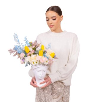 Sunny Arrangement in Venus Vase - Image 2