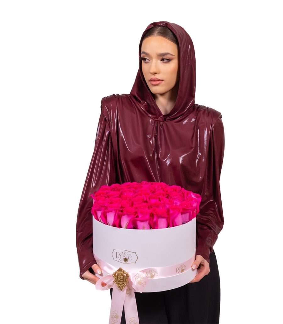 47 Roses in Round Box - Image 2