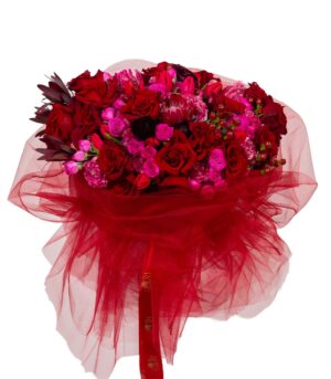 Red and Pink Bouquet - The Queen of My Heart