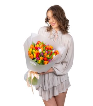 Bouquet of Colorful Tulips - Image 2