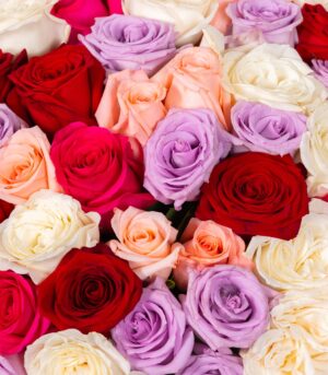 Bouquet of Colorful Roses - Image 2