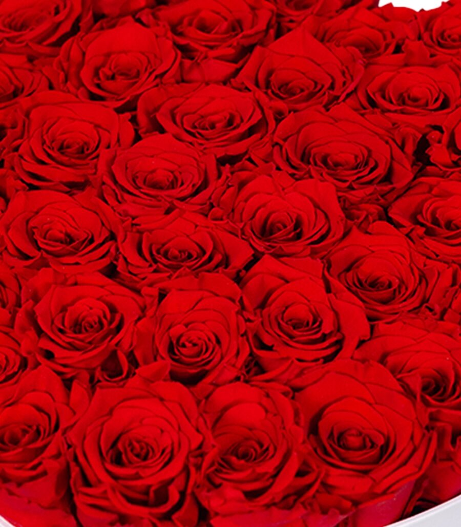 Heart Box with Red Cryogenic Roses - Image 3