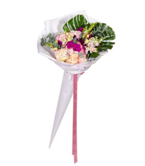 Giant White and Pink Bouquet - Wonderful in White