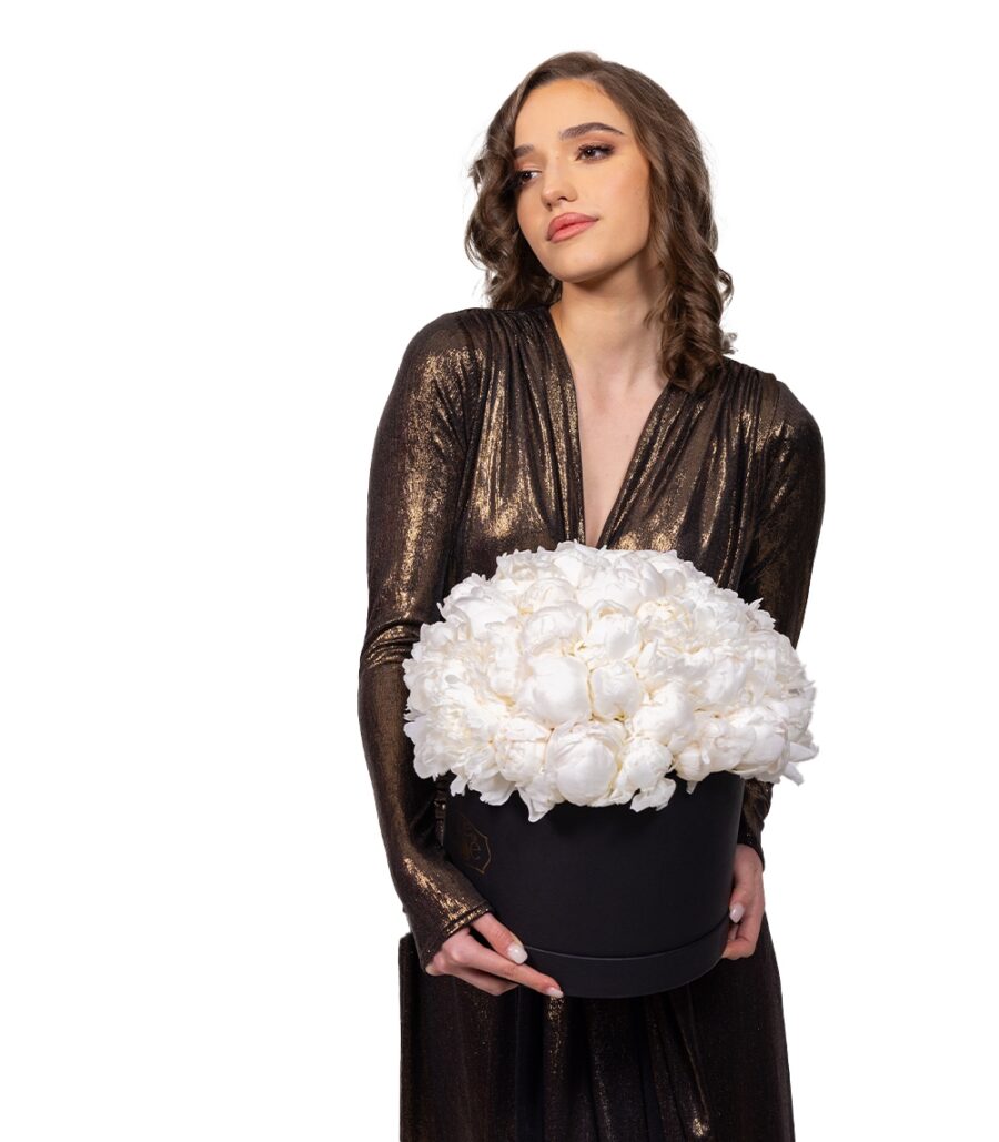 Box of White Peonies - Image 2