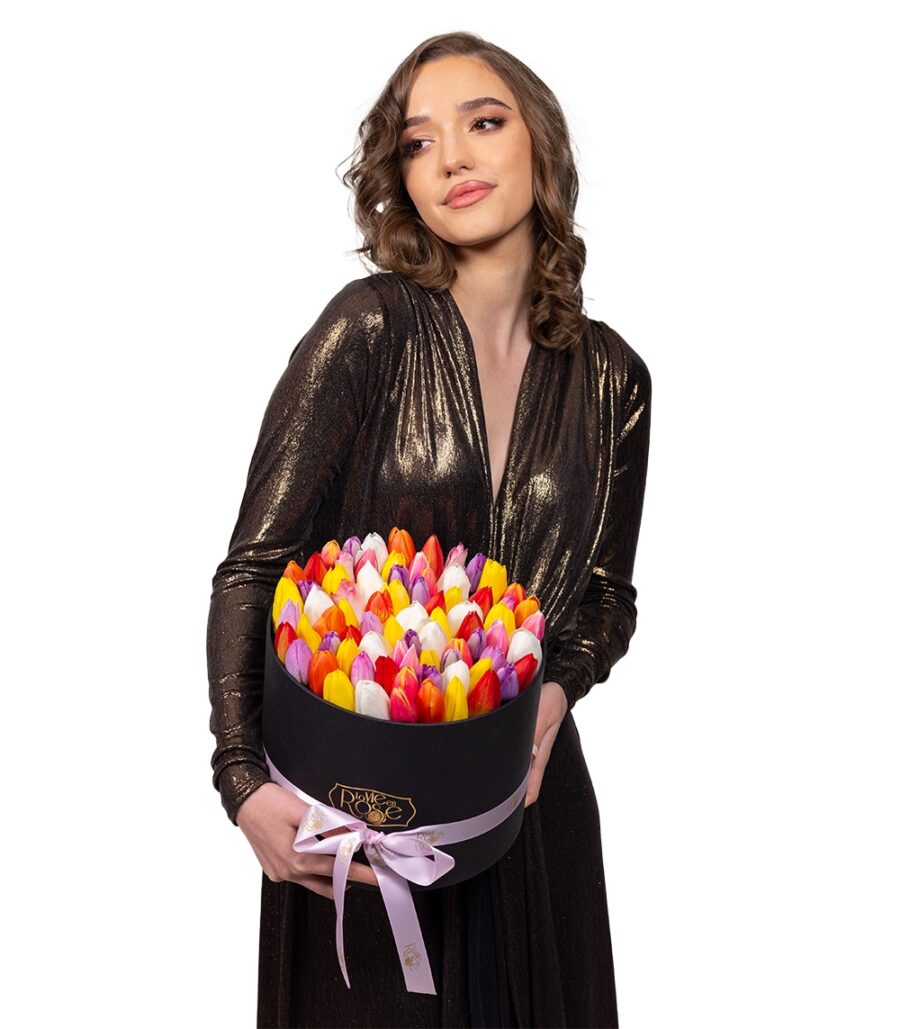 Multicolored Tulips Box - Image 2