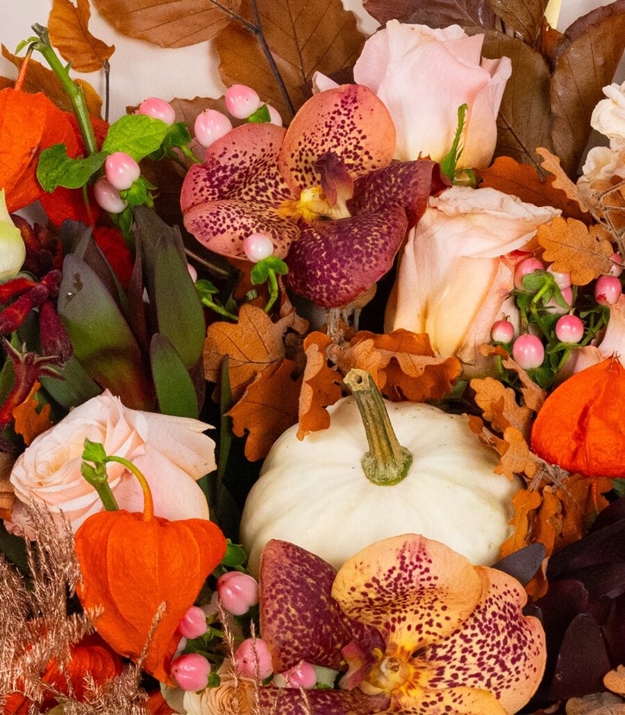 Autumn Orange Bouquet Fall in Love - Image 3