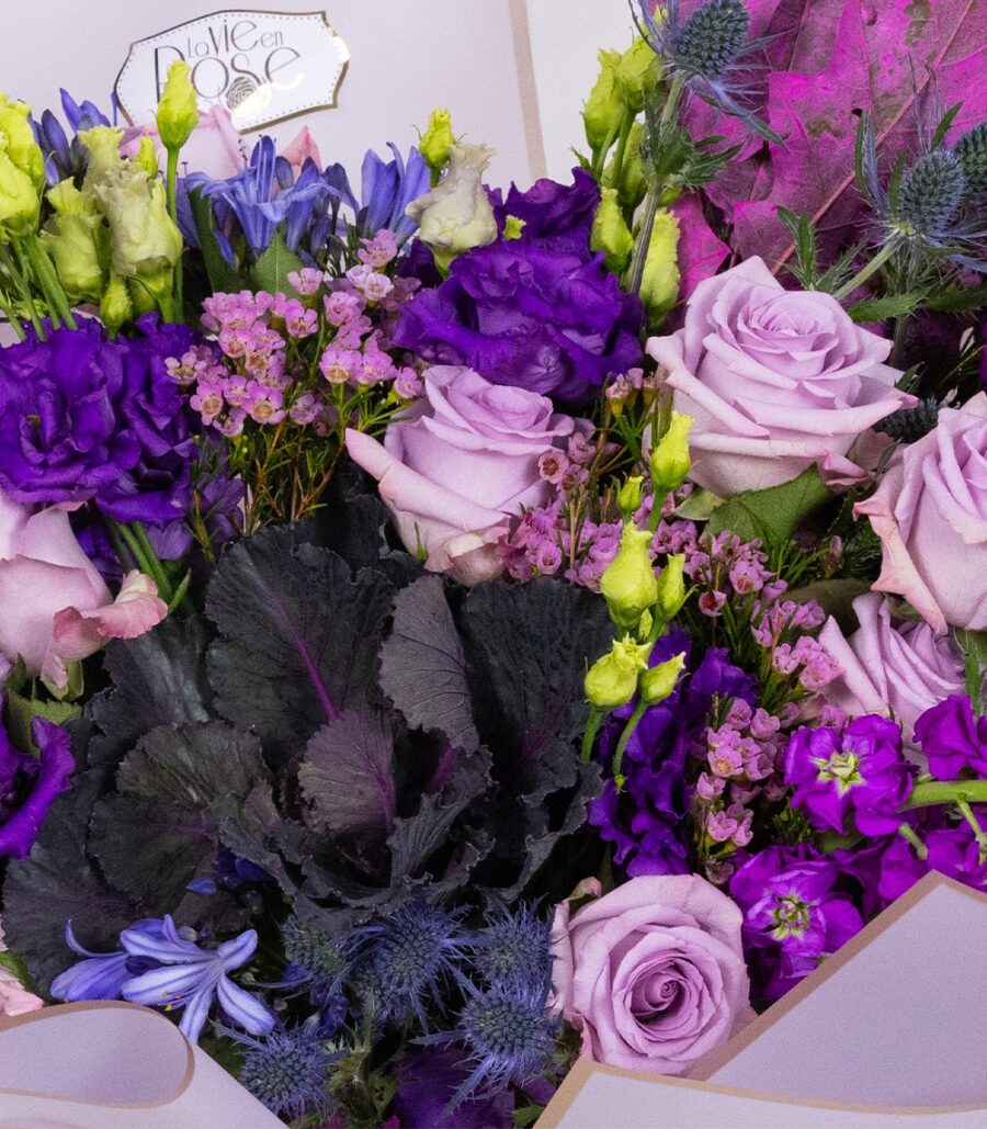 Purple Flowers Bouquet - Autumn Extravaganza - Image 3