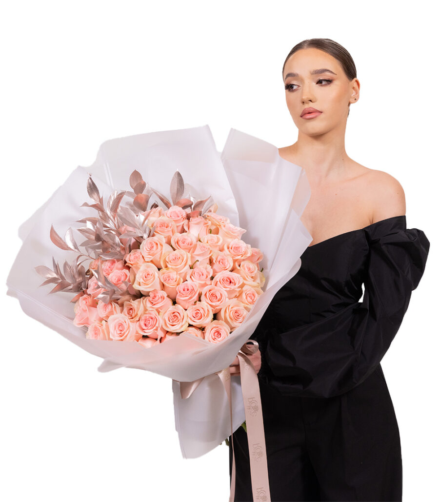 Bouquet of Sublime Pink Roses - Image 2