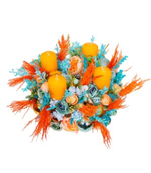 Christmas Table Arrangement - Colorful Christmas